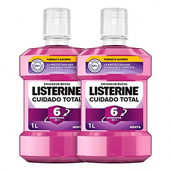 Listerine Cuidado Total Duplo enjuague bucal 1l+1l