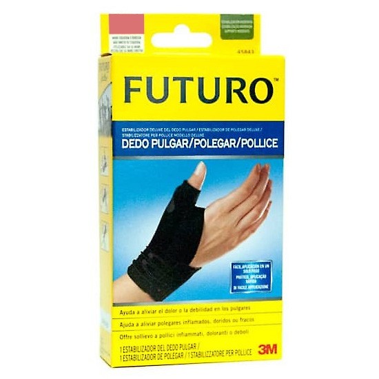 Muñequera pulgar negra futuro t/l-XL