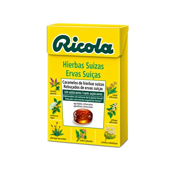 Ricola caramelos hierbas suizas sin azucar 50g