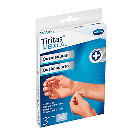 Hartmann tiritas medical quemaduras 7,5x10cm 3u