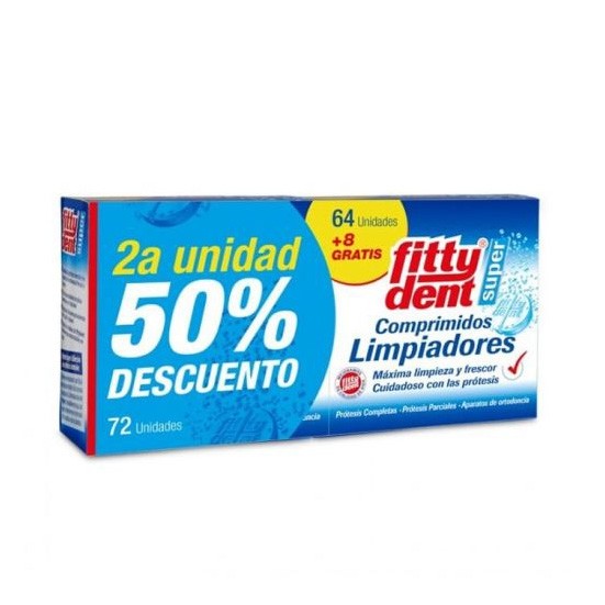 Fittydent limpiador 72 pack 2ª ui 50 %