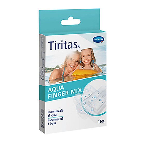 Hartmann tiritas aqua finger mix 3 tamaños 16u